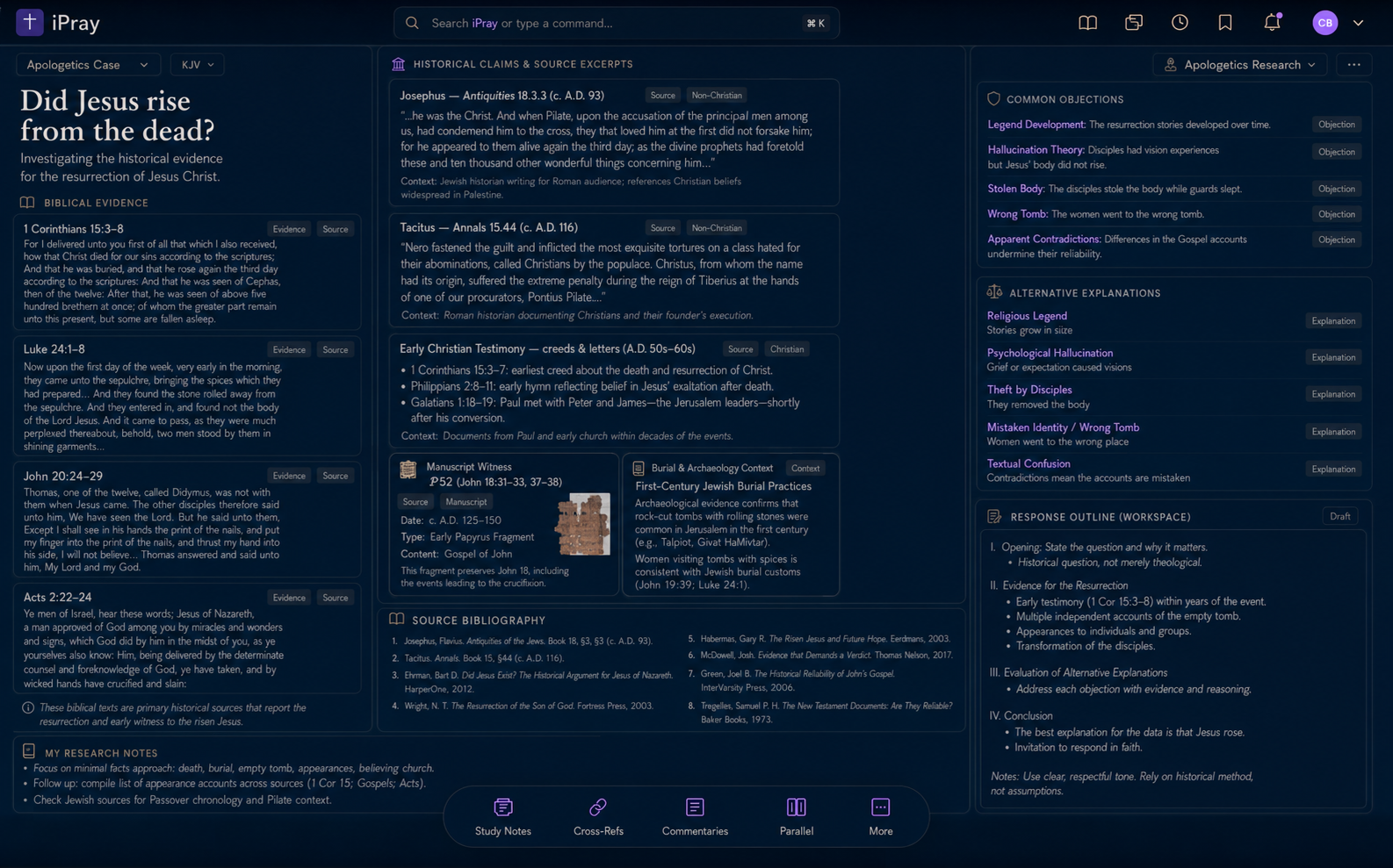 Apologetics workspace